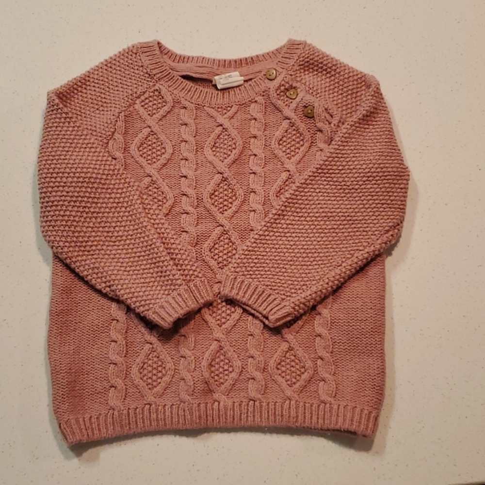 H&M Rose Pink Cable Knit